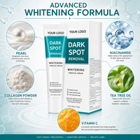 Crème Visage Personnalisable Anti-Taches à la Niacinamide, Perle et Collagène – Estompe le Mélasma, Blanchit, Anti-Âge, Raffermissante et Éclaircissante