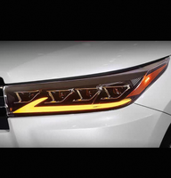 Modification des phares pour Toyota Highlander 2018-2021 USA avec feux de jour LED à quatre lentilles et clignotants dynamiques