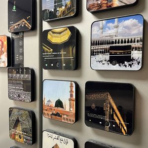 Fridge Magnet Wholesale Magnetic Music Player <b>Box</b> Muslin <b>Eid</b> Islamic <b>Gifts</b>,glass Magnet - Product Image 2