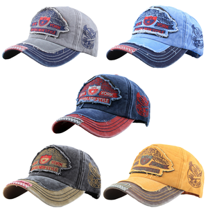 Gorra de Béisbol de Mezclilla Lavada con Protección Solar de 5 Paneles para Hombre, Diseño Deportivo con Bordado, Gorra de Verano - Product Image 4