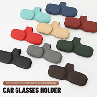 Clip magnétique universel en cuir Micora 2026 pour lunettes de soleil – Accessoires automobiles populaires pour pare-soleil de voiture