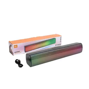 RGB ไร้สาย Sound Bar ซับวูฟเฟอร์แบบพกพาสําหรับทีวี Mini BT ลําโพง Soundbar