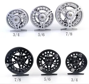 NEWMAJOR-ruedas de aleación de aluminio de alta calidad, herramientas de pesca con mosca, 75/85/95mm, todos los tamaños
