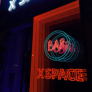 300cm 3d specchio infinito luce moderna Led marciapiede segno esterno 8 ft <span class=keywords><strong>telaio</strong></span> in metallo Lightbox sfondo acrilico decorazione esterna - Product Image 1