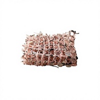 Tissu en dentelle brodée de tulle léger à fleurs 3D et sequins, 100 % polyester, articles en stock pour robes de filles – Vente chaude