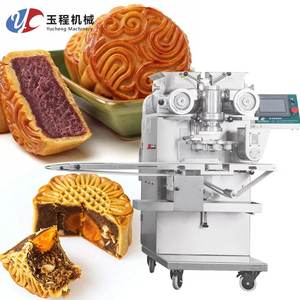 Système d'enrobage automatique et fiable pour gâteaux de lune au sucre brun et jaune d'œuf, pour usine de <span class=keywords><strong>boulangerie</strong></span> - Product Image 1
