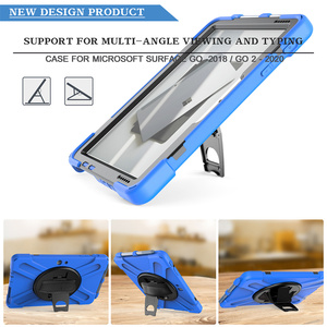 GSCASE Pc + Silicone Tablet <strong>Case</strong> for Micro <strong>Soft</strong> Surface Go 2 Laptop Cover with Hand Strap and Crossboy Business <strong>Case</strong> - Product Image 2