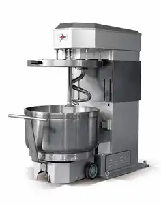 Impastatrice professionale commerciale automatica a spirale 260L ciotola rimovibile 100 KG miscelatore farina