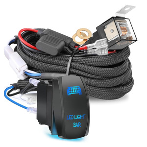 <b>Led</b> <b>Light</b> <b>Bar</b> Relay Wiring Harness 12V DC With Rocker Switch For Upgrade Retrofit - Product Image 1