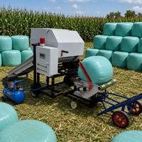 Presse à balles ronde pour tracteur diesel de taille moyenne, équipement de pressage de foin pour ferme, automatique, haute efficacité, robuste et durable