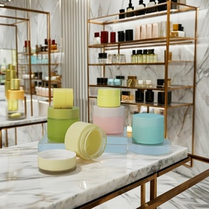 Wholesale Wide Mouth Skincare Face Cream Jar 30g 50g 100ml Frosted Custom Empty Matte Glass Cosmetic Jar with Lid - Product Image 4