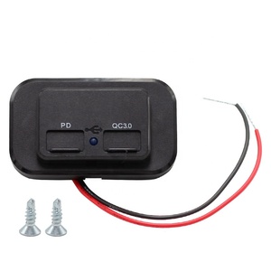 36W kép QC3.0 USB sạc xe hơi Ổ cắm ổ cắm điện 12V 24V xe sạc chuyển đổi bảng điều khiển xe USB Ổ cắm sạc Power <span class=keywords><strong>Adapter</strong></span> - Product Image 1