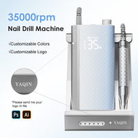 OEM ODM - Lime électrique 35000 tr/min avec écran LCD pour toutes les manucures, façonnage et retrait de gel - Machine à ongles sans balais 60W