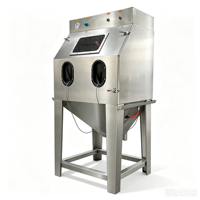 Cabine de sablage humide manuelle sans poussière, sablage à la vapeur d'eau haute efficacité pour le polissage des métaux