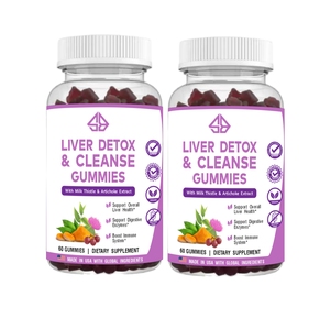 OEM <b>Liver</b> Detox & Cleanse Gummies With Milk Thistle Artichoke Extract 60 Count Vegan Dietary <b>Supplement</b> Made in USA - Product Image 1
