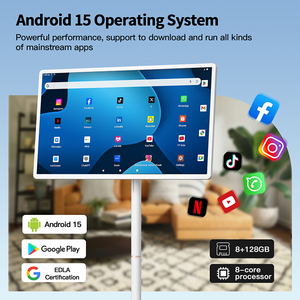 TV thông minh 32 inch xoay màn hình cảm ứng thông minh TV xách tay đứng LCD hiển thị tương tác điện tử lớn Tablet PC trên bánh xe - Product Image 2