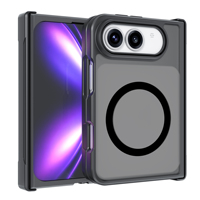 Funda Plegable con Anillo Magnético N52 Oculto para iPhone 18 Fold y iPhone 18 Ultra, con Bisagra Completa, Parachoques Suave y Carcasa Rígida de PC para Carga Inalámbrica