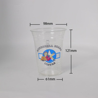 Gobelets en plastique PET de 16 oz avec couvercles, gobelets jetables ou réutilisables sans BPA, conception anti-fuite pour café glacé et smoothie