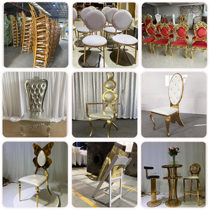 Taille personnalisée <span class=keywords><strong>de</strong></span> luxe en or en acier inoxydable hôtel extérieur métal chaise <span class=keywords><strong>de</strong></span> <span class=keywords><strong>mariage</strong></span> <span class=keywords><strong>marocaine</strong></span> pour l'événement <span class=keywords><strong>de</strong></span> <span class=keywords><strong>mariage</strong></span> - Product Image 2