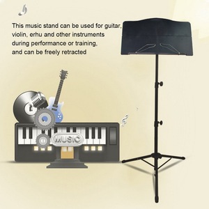 Support de <span class=keywords><strong>musique</strong></span> en métal portable Instruments de <span class=keywords><strong>musique</strong></span> détachables pour piano <span class=keywords><strong>violon</strong></span> guitare partitions noir - Product Image 5
