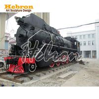 Modelo de Locomotora de Vapor de Metal Estilo Punk Retro, Decoración para el Hogar, Artesanía Metálica, Tren de Vapor
