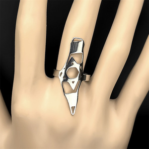 Israel-Serie Halskette mit Verschiedenen Sechseckigen Sternanhängern Unisex Edelstahl-Halskette - Product Image 5