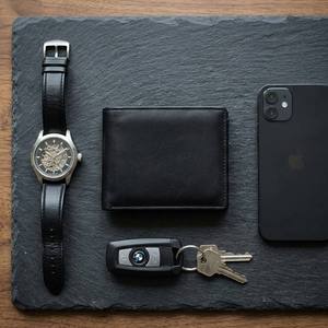 Portefeuille bifold en <span class=keywords><strong>cuir</strong></span> véritable pour hommes, avec blocage RFID, <span class=keywords><strong>porte</strong></span>-cartes fin avec fenêtre d'identification, logo personnalisé OEM - Product Image 3