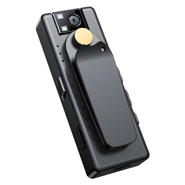 A51 Mini Camera Sports DV with 360 Degree Rotating Back Clip 1080P Long Time Recording Webcam for Riding/Travel Vlog