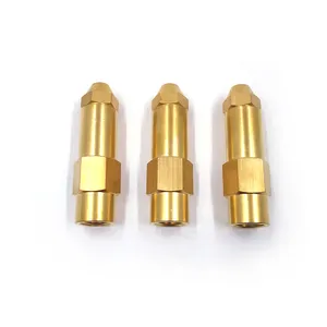 Waste Oil Burner Nozzle, Brass Siphon Type Fuel Nozzle Two Fluid Oil and Air Mixing Boiler Burner Oil Nozzle