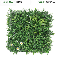 Panneau de haie murale verticale en herbe artificielle en plastique 20x20 po pour intérieur et extérieur, idéal pour la décoration de bars, aménagement paysager et terrasses - Vente en gros