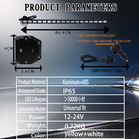 Nouvelle barre lumineuse de signalisation d'urgence CIGO LED, gyrophare directionnel combiné à faisceau large, en aluminium+ABS, DC 12-24V