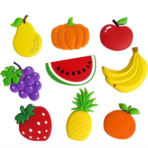 Magneti per Frigorifero a Forma di Frutta e Verdura, Mela, Banana, Arancia, per Bambini - Product Image 1