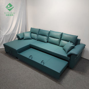 Divano letto in finta pelle con ripostiglio per <span class=keywords><strong>soggiorno</strong></span> <span class=keywords><strong>salvaspazio</strong></span> <span class=keywords><strong>mobili</strong></span> divano letto a forma di L con USB - Product Image 5