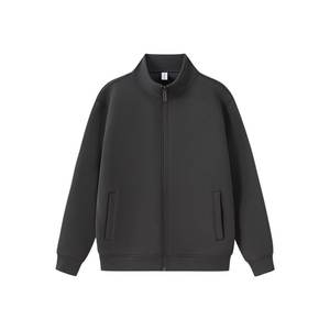 2025 Style américain hommes haut de haute qualité confortable vêtements de sport décontractés fermeture éclair luxe neutre épais couleur unie vêtement teint - Product Image 5