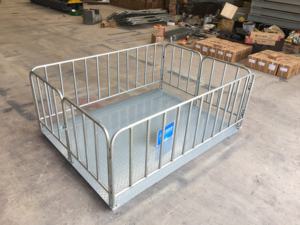 충전식 전자 가축 계량 저울 300kg 용량 스틸 플랫폼 가축용 모델 LED 디스플레이 OEM ODM 지원 - Product Image 3