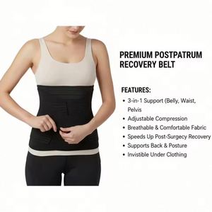 Faja Abdominal Pélvica Ajustable de Nailon Tres en Uno, Faja Postparto para Adelgazar, Venta Caliente - Product Image 5