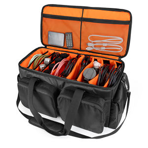Sac à câbles DJ grande capacité pour rallonges, micros, pédales, sac à câbles pour musiciens, sac de transport pour équipement DJ - Product Image 1