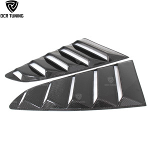 Ford Mustang için karbon Fiber arka pencere panjurları GT350R tarzı Mustang Tuning parçaları gerçek karbon oto dış dekorasyon - Product Image 1