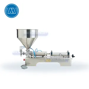 manual 100-1000ml pneumatic cosmetic peanut butter sauce cream paste honey liquid filling machine