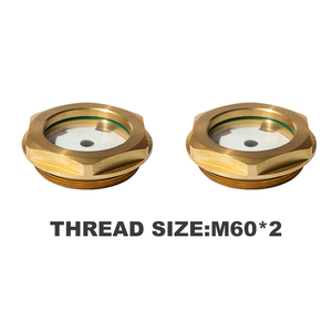 زجاج رؤية مستوى الزيت مخصص عالي الجودة من النحاس بتصميم دائري وسداسي - Product Image 2