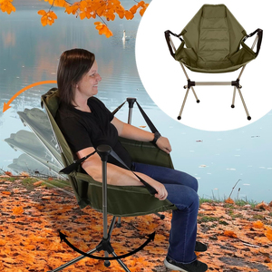 Taşınabilir uzanmış sallanan sandalye kamp hamak sandalye rahat katlanır sallanan sandalye çanta ile - Product Image 4