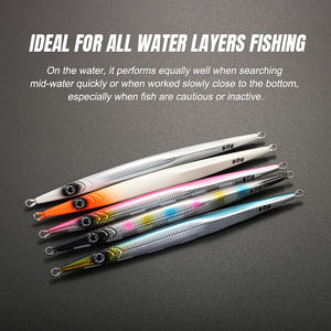 Leurre de pêche jigging professionnel pour <span class=keywords><strong>thon</strong></span> et maquereaux 60g 80g 100g – Équipement de pêche en mer en métal pour poissons d'eau salée, bar et pêche en bateau en océan - Product Image 5