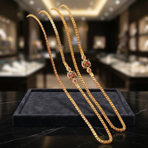 Wholesale 14K 18K 24K Micro Gold CZ Stone Mopu Chain <b>Necklaces</b>, Brass Chain, 24K Gold CZ Stone Jewelry, Fashion Chain <b>Necklaces</b>. - Product Image 3