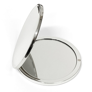 Elektrolytisch verzilverde plastic magnetische compact spiegel, dubbelzijdig, opvouwbaar, cosmetische spiegel, zilveren coating, zakspiegel - Product Image 6