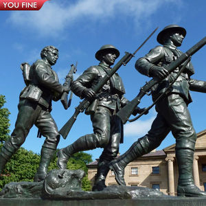 Monumento Conmemorativo a los veteranos <span class=keywords><strong>de</strong></span> bronce <span class=keywords><strong>de</strong></span> Metal tamaño soldado estatua - Product Image 3