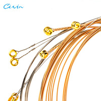 CIVIN CA90 - Cordes de guitare acoustique en laiton 90/10 avec noyau en acier, revêtement antirouille écologique, logo personnalisé, nickelées, durables
