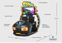 Machine de parc d'attractions 9D VR Game Simulateur interactif Cinéma de réalité virtuelle à 2 joueurs Machine de jeu commerciale