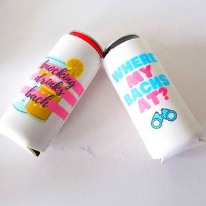 Custom Skinny Can Sleeve 12oz Neoprene Can Cooler Foam Sublimation 330ml Slim Beer Cover Blank Can and <b>Bottle</b> Cooler Custom Logo - Product Image 6