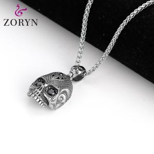 Colliers pendentifs en acier inoxydable Viking Warrior, mythologie nordique, pendentif bouclier à double hache, bijoux vintage tendance pour hommes - Product Image 5