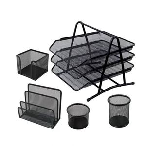 Juego de Organizadores de Escritorio de Malla Metálica, Juego de Suministros de Oficina, Juego de Papelería - Product Image 3